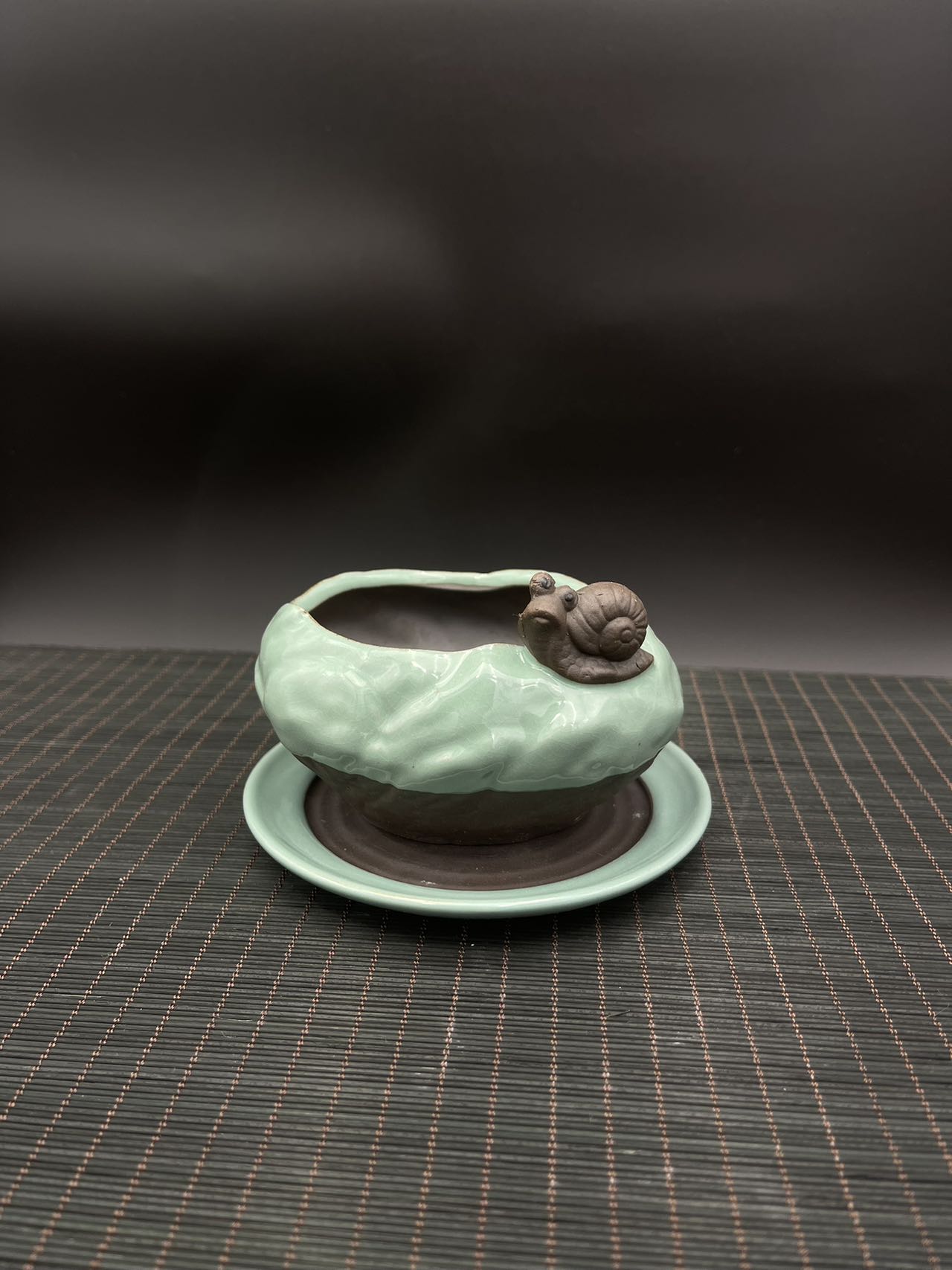 Decorative Garden Pot with Snail