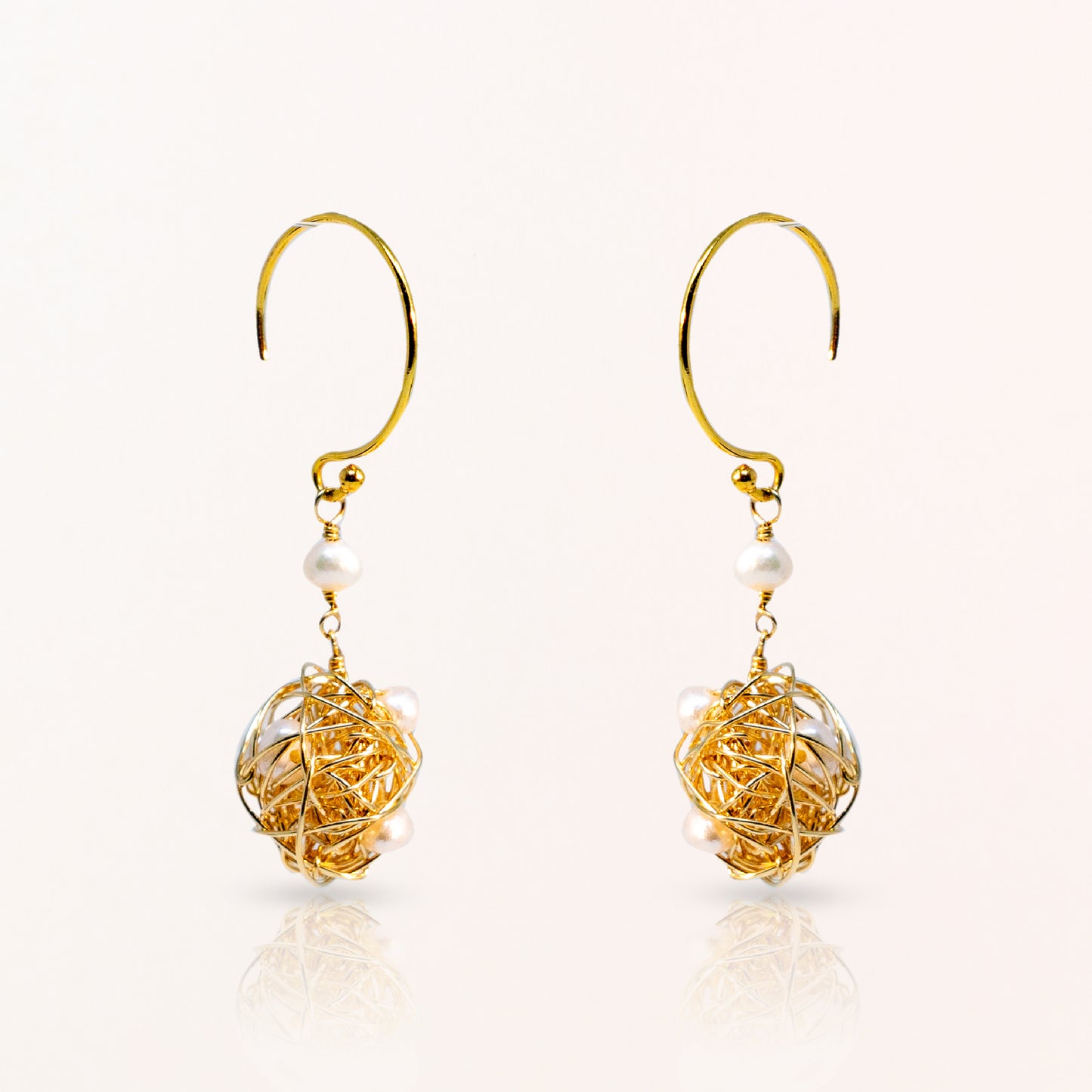 Pearl Wire Earrings