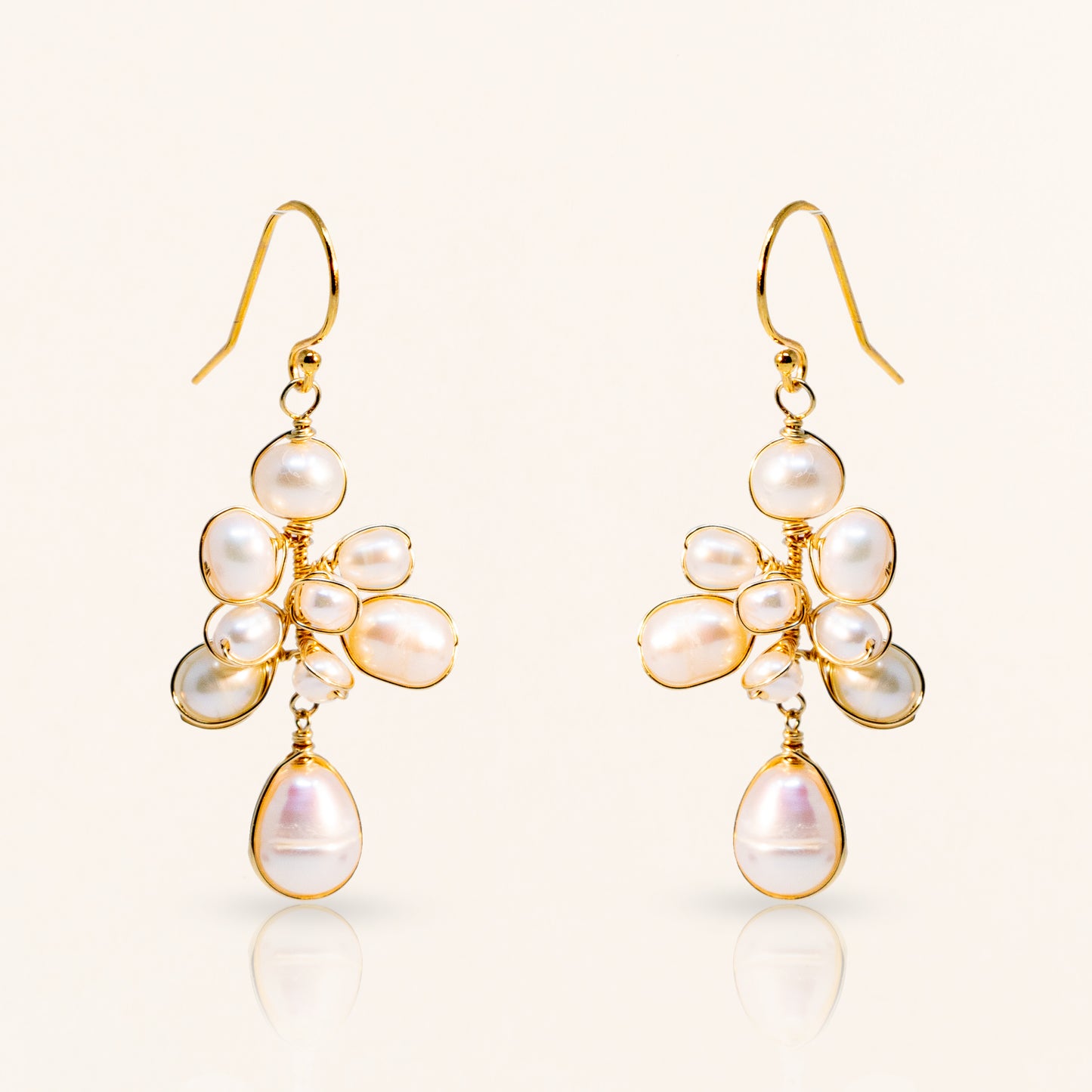 Pearl Cluster Earrings
