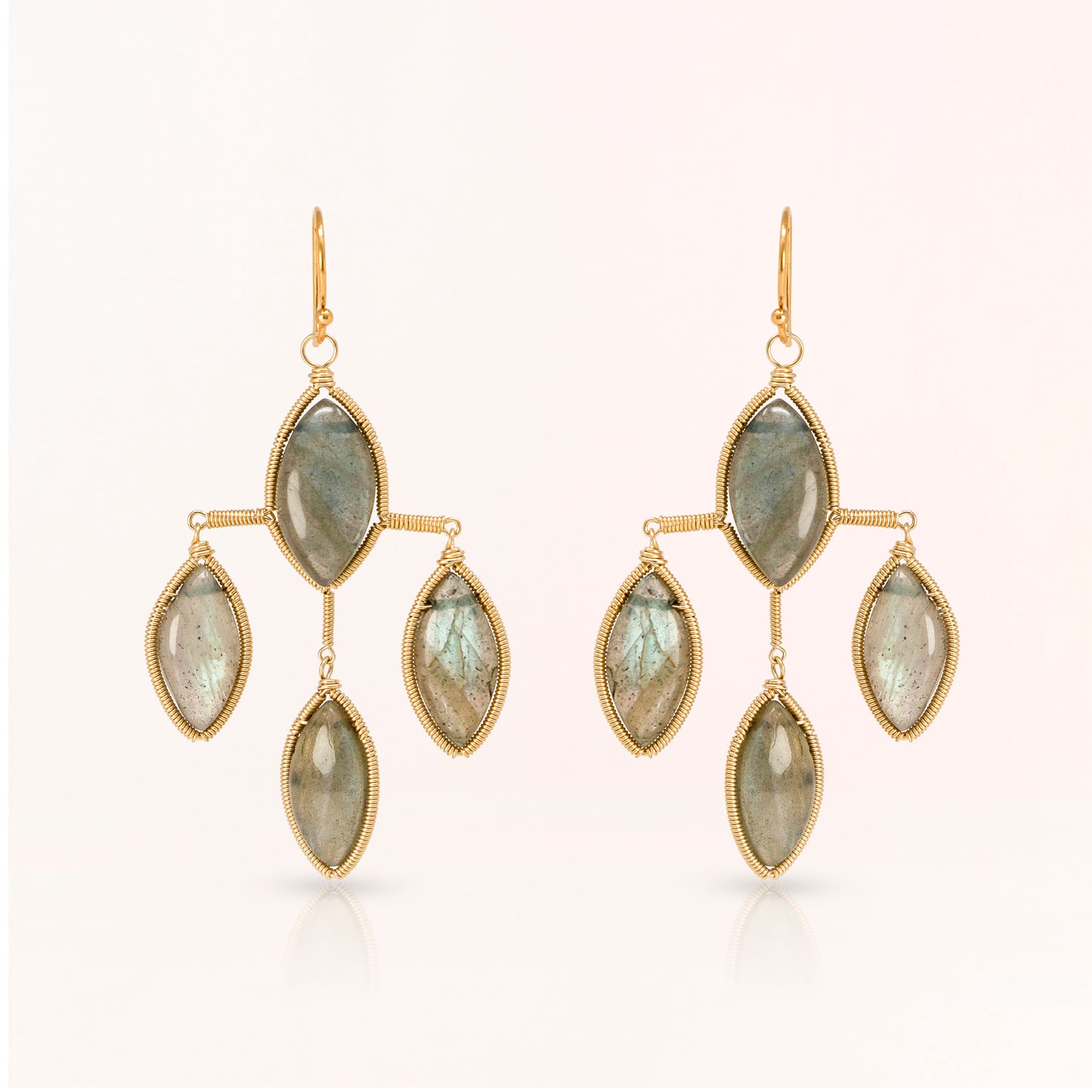 Labradorite Chandalier Earrings