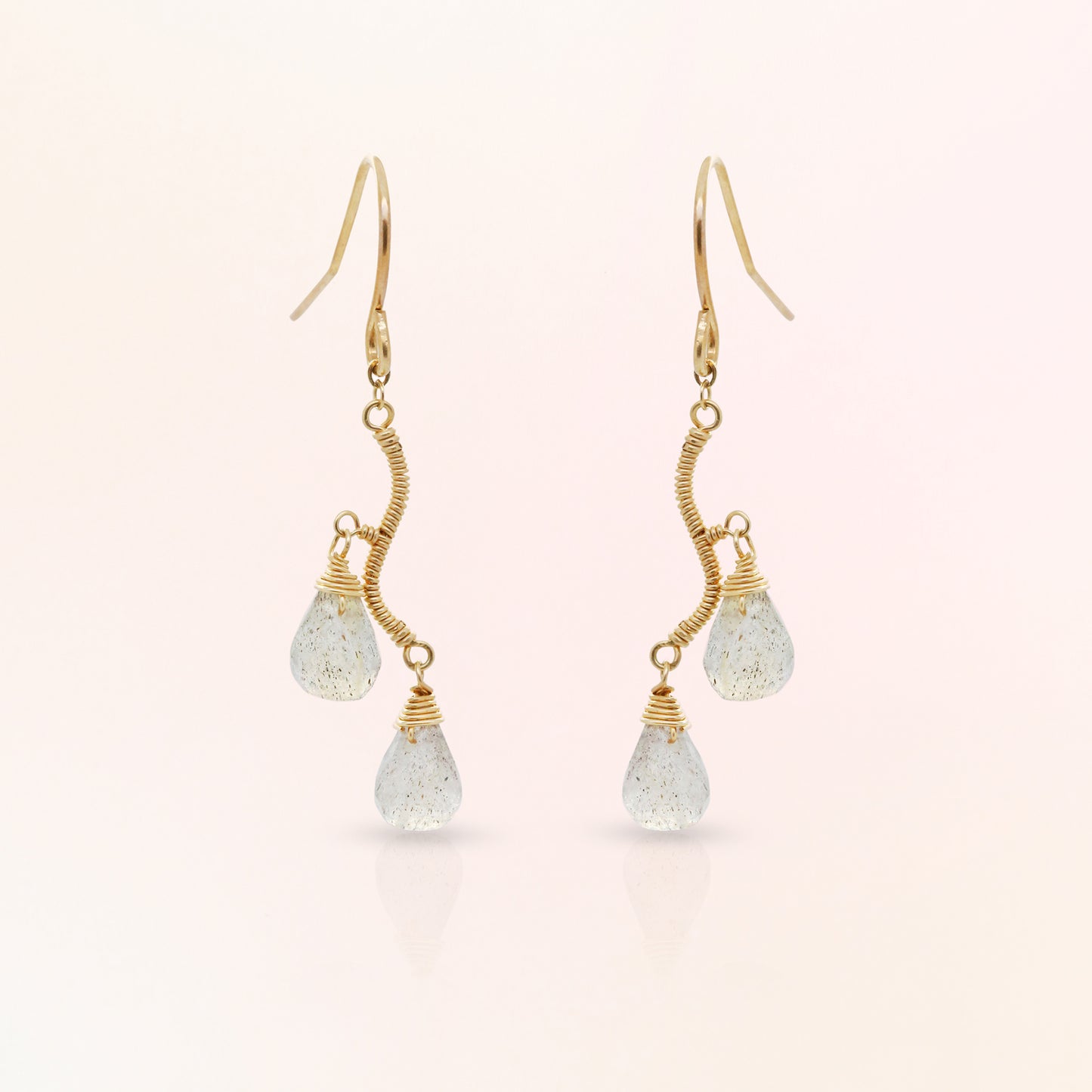 Double Labradorite Earrings