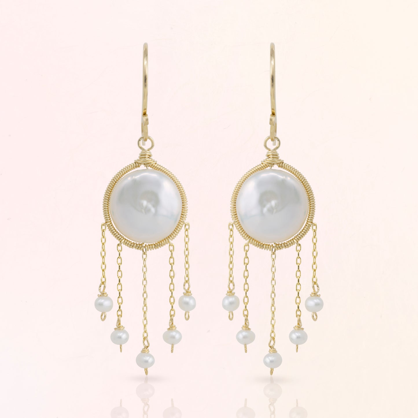 Pearl Dreamcatcher Earrings