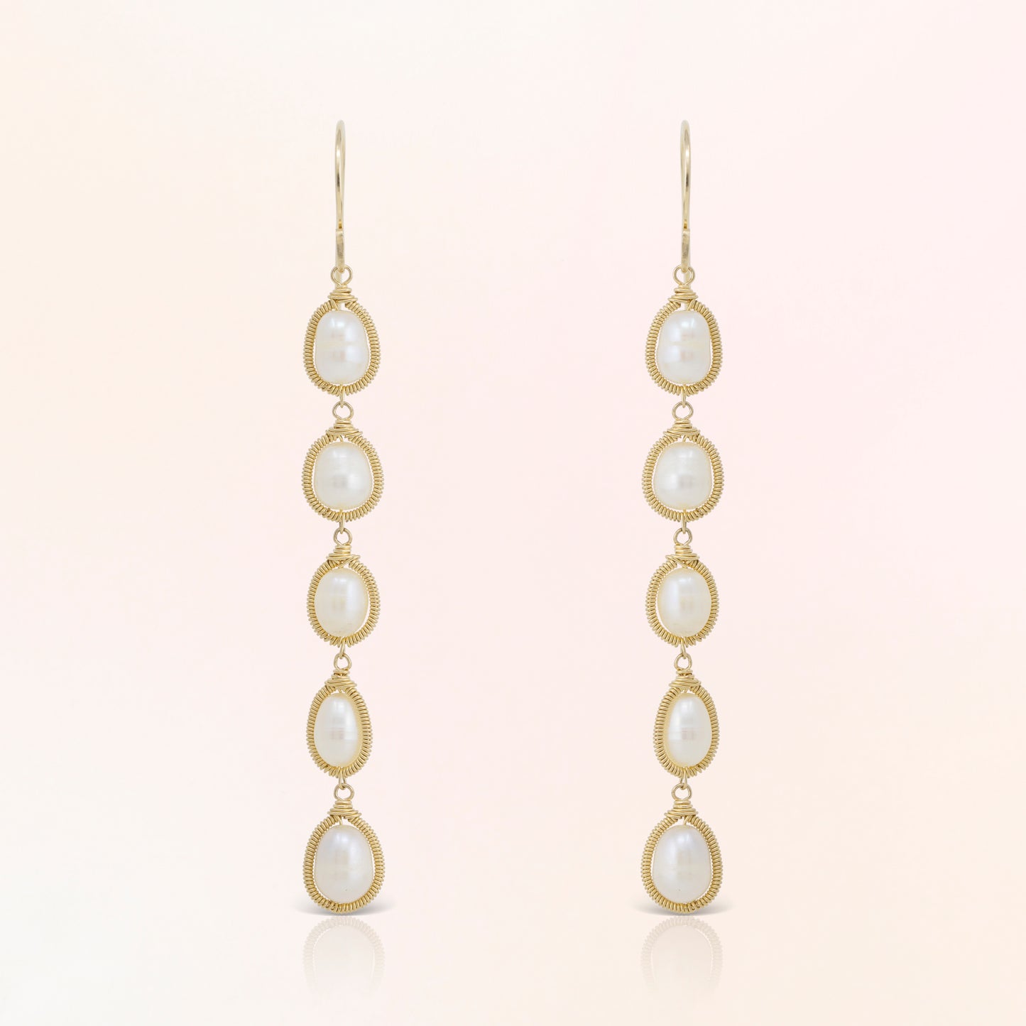Pearl Chain Earrings