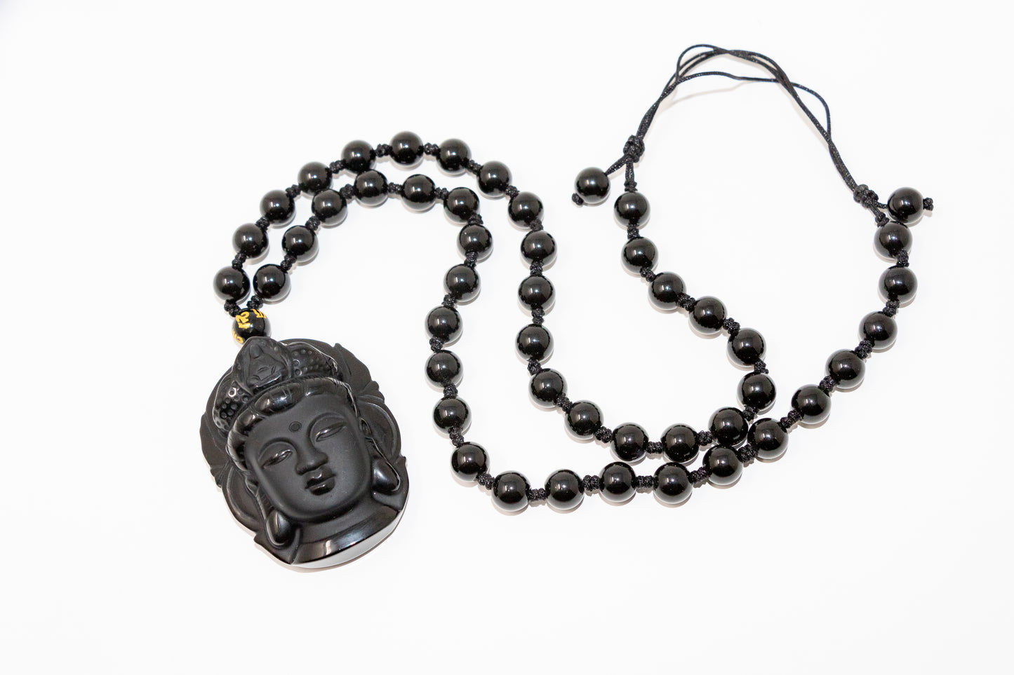 Black Onyx Bodhisattva Pendant