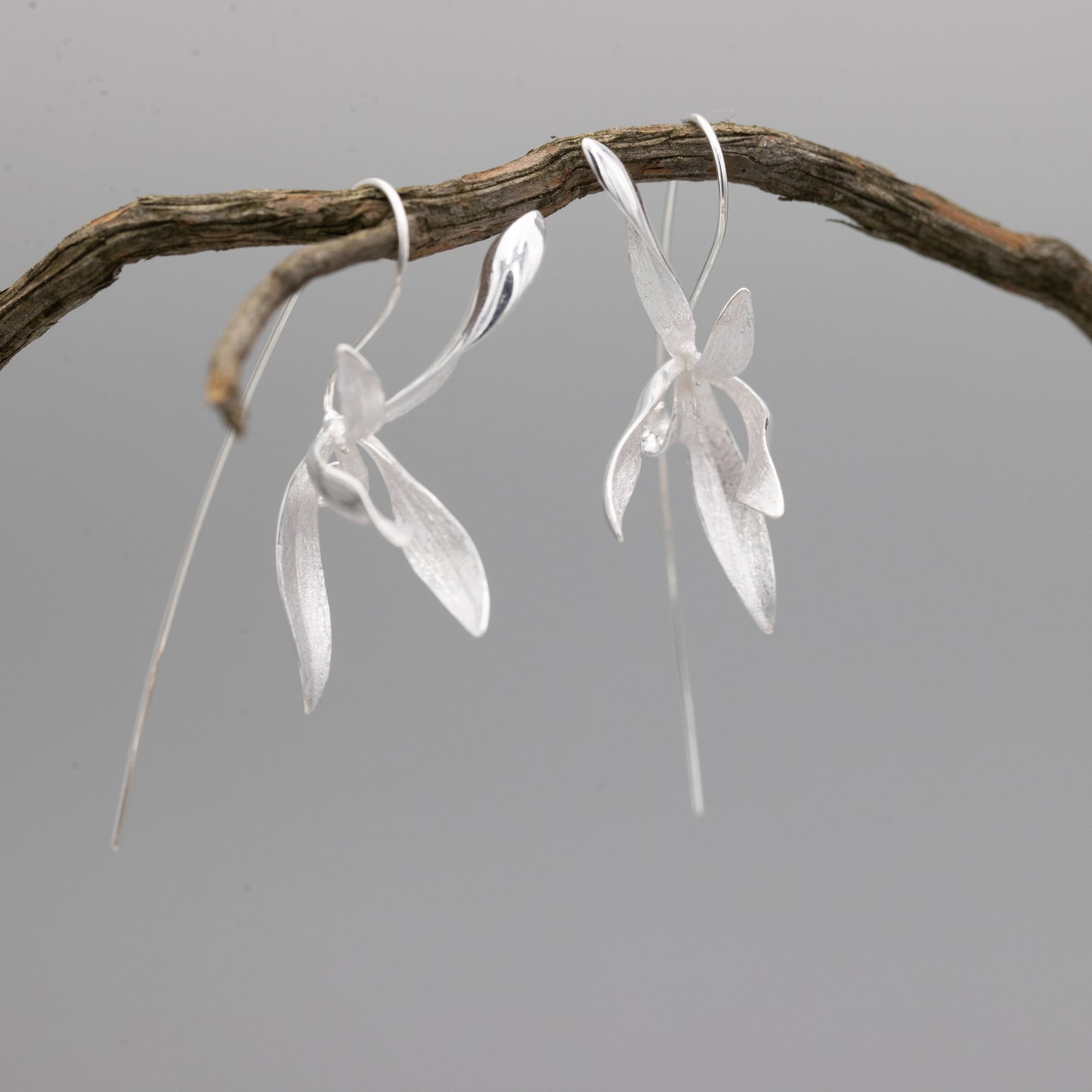 Flower Stem Earrings