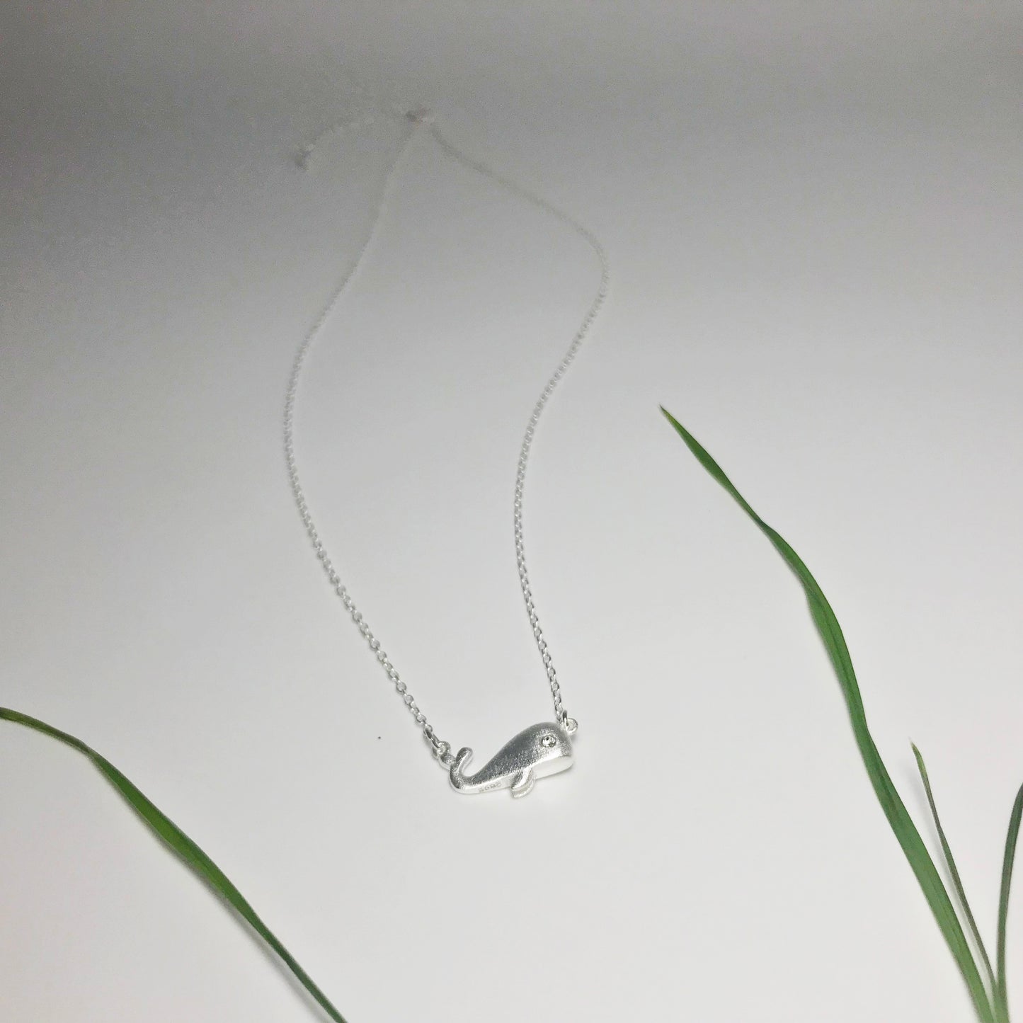 Sterling Silver Whale Pendant