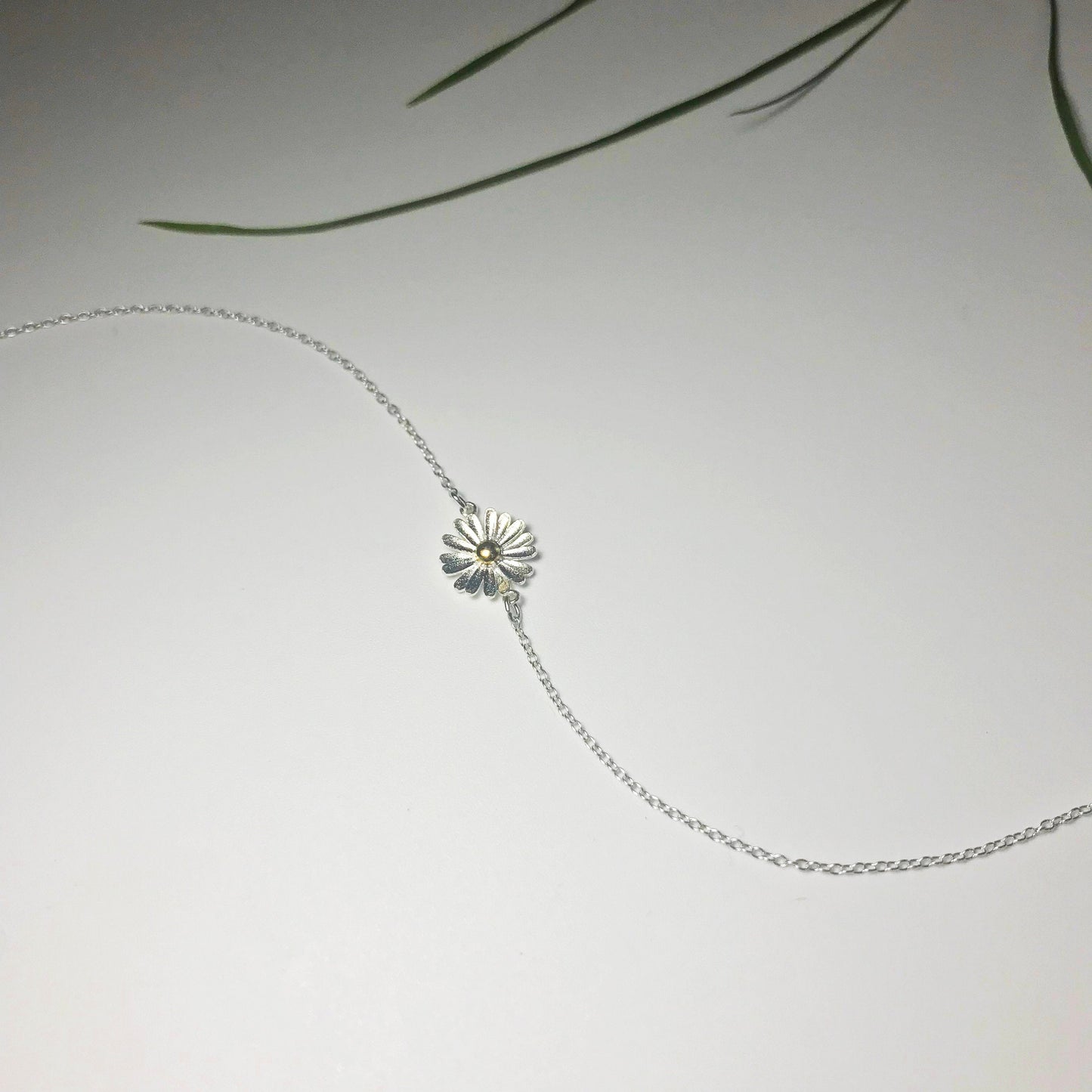 Daisy Sterling Silver Chain Bracelet