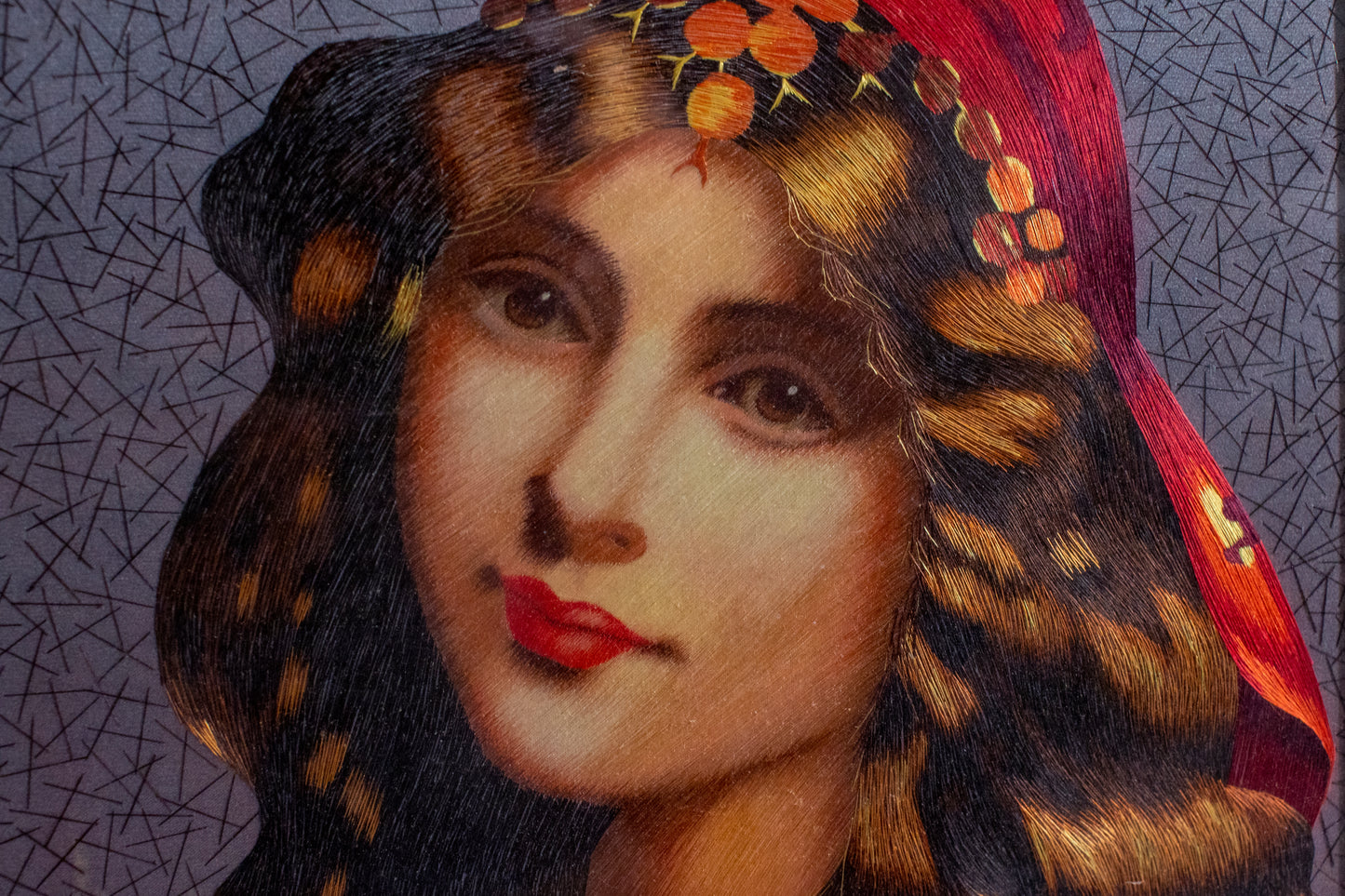 Portrait - Silk Art Framed and Matted