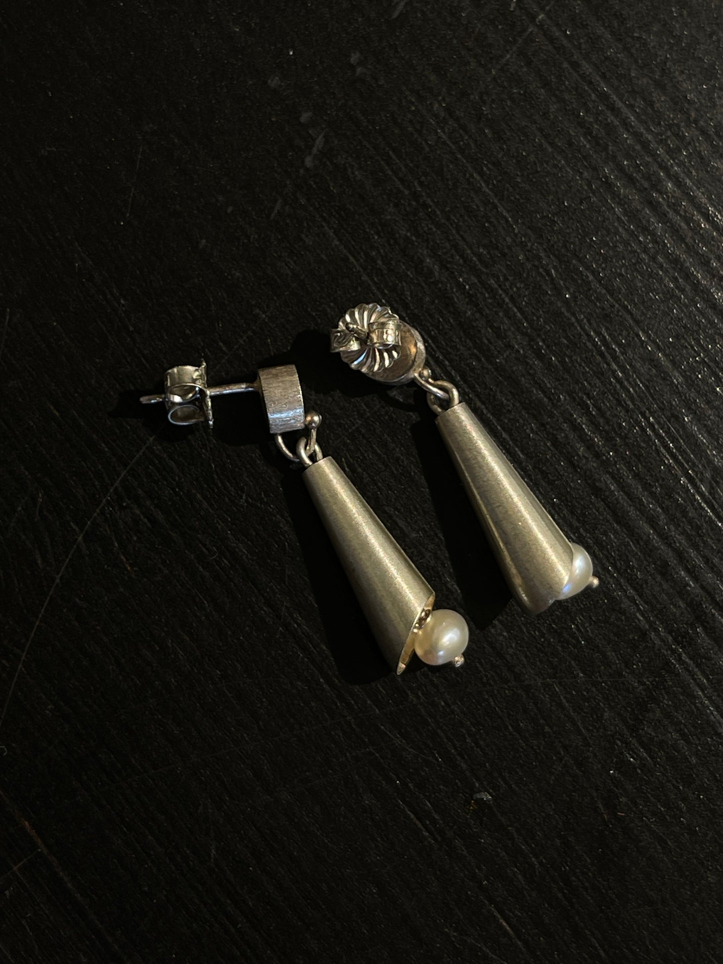 Sterling Silver Art Deco Earrings
