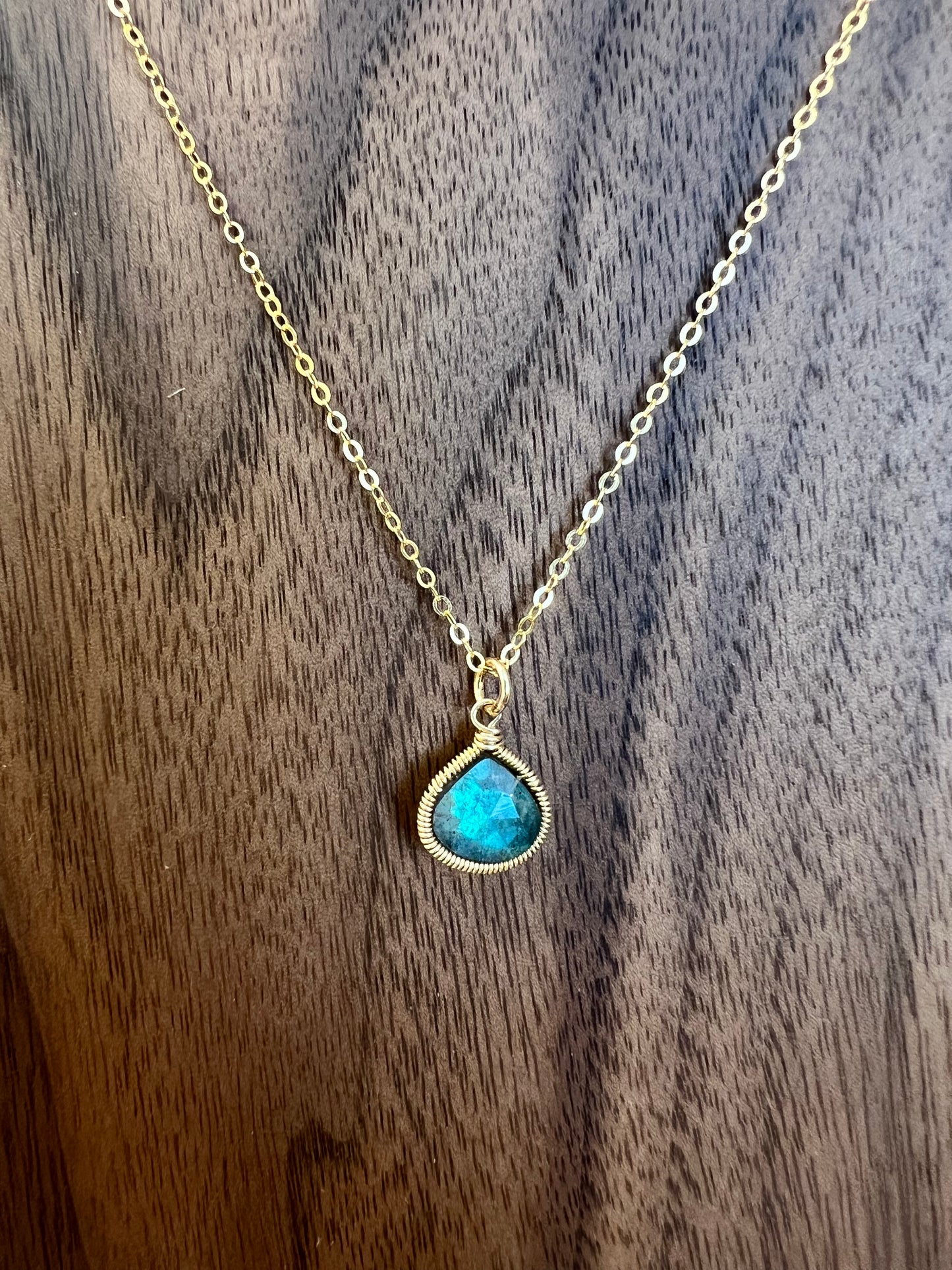 Simple Gemstone Necklace
