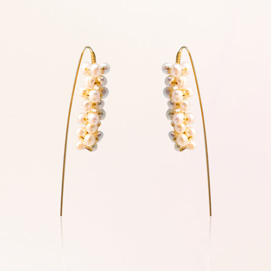 Pearl Cluster Earrings