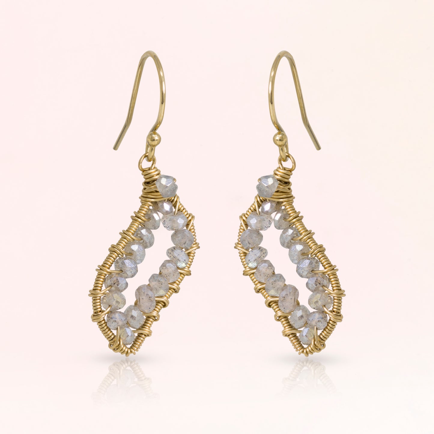 Gemstone Geode Earrings