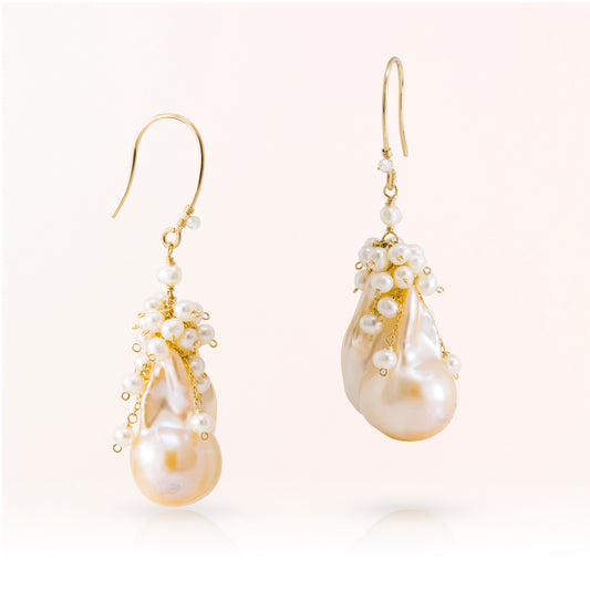 baroque pearl earrings