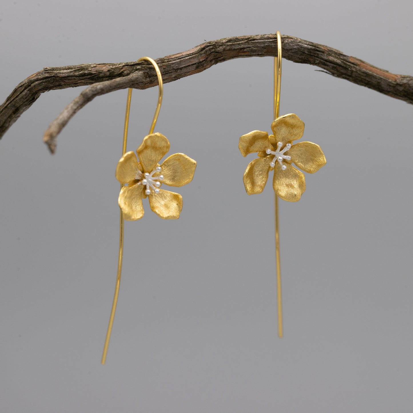 Flower Stem Earrings