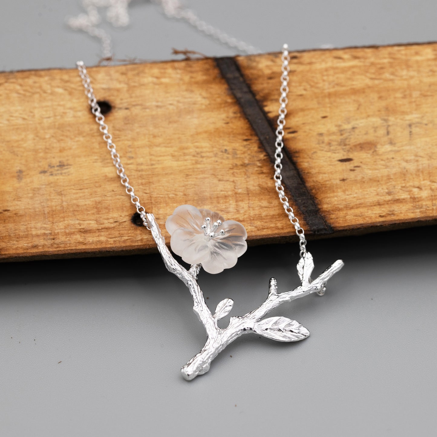 Branch and Flower Necklace