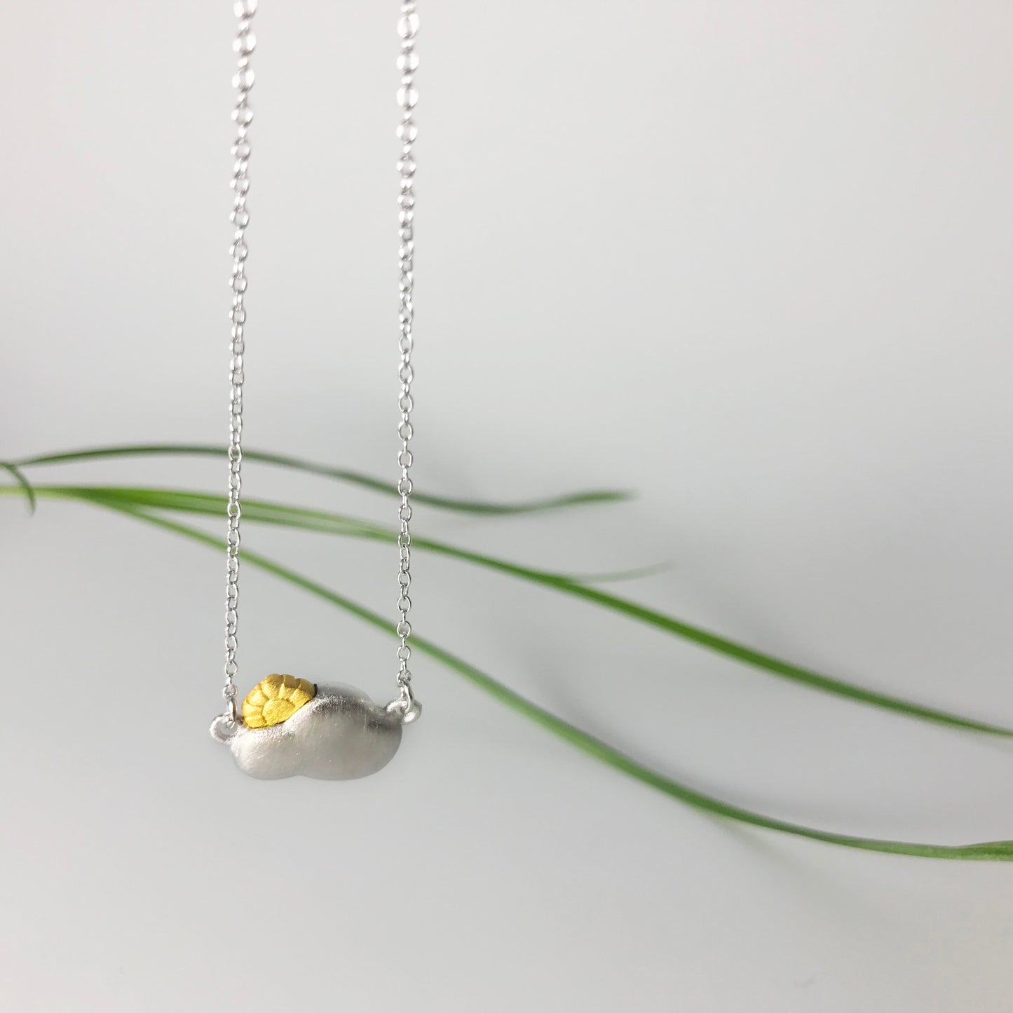 Weather Clouds Sterling Silver Necklace