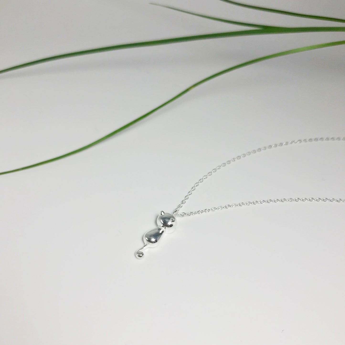 Cat Sterling Silver Necklace