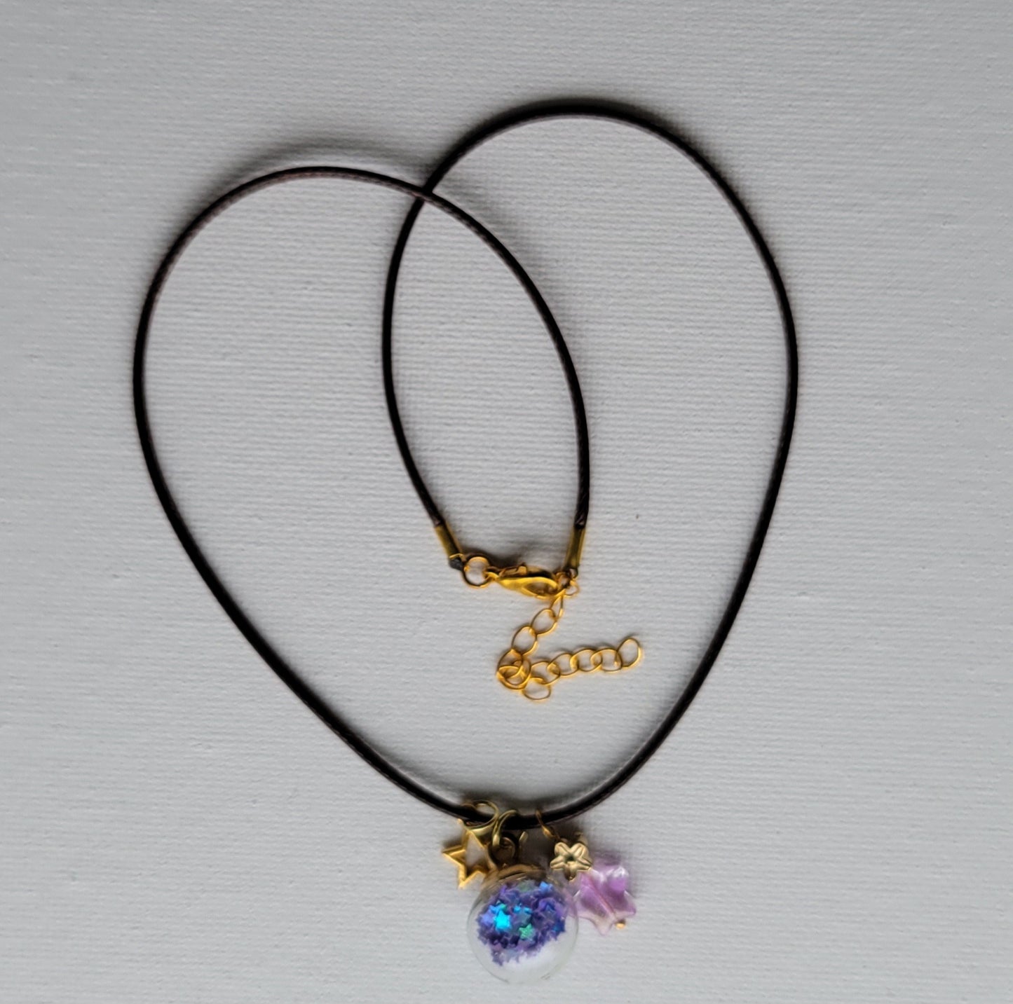 Fairy Dust Ball Purple Necklace